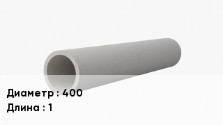 Асбестоцементная труба 400 L=1